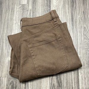 DIVIDED by H&M Stretch High Rise Brown Denim Mom Jeans Women's Size 6